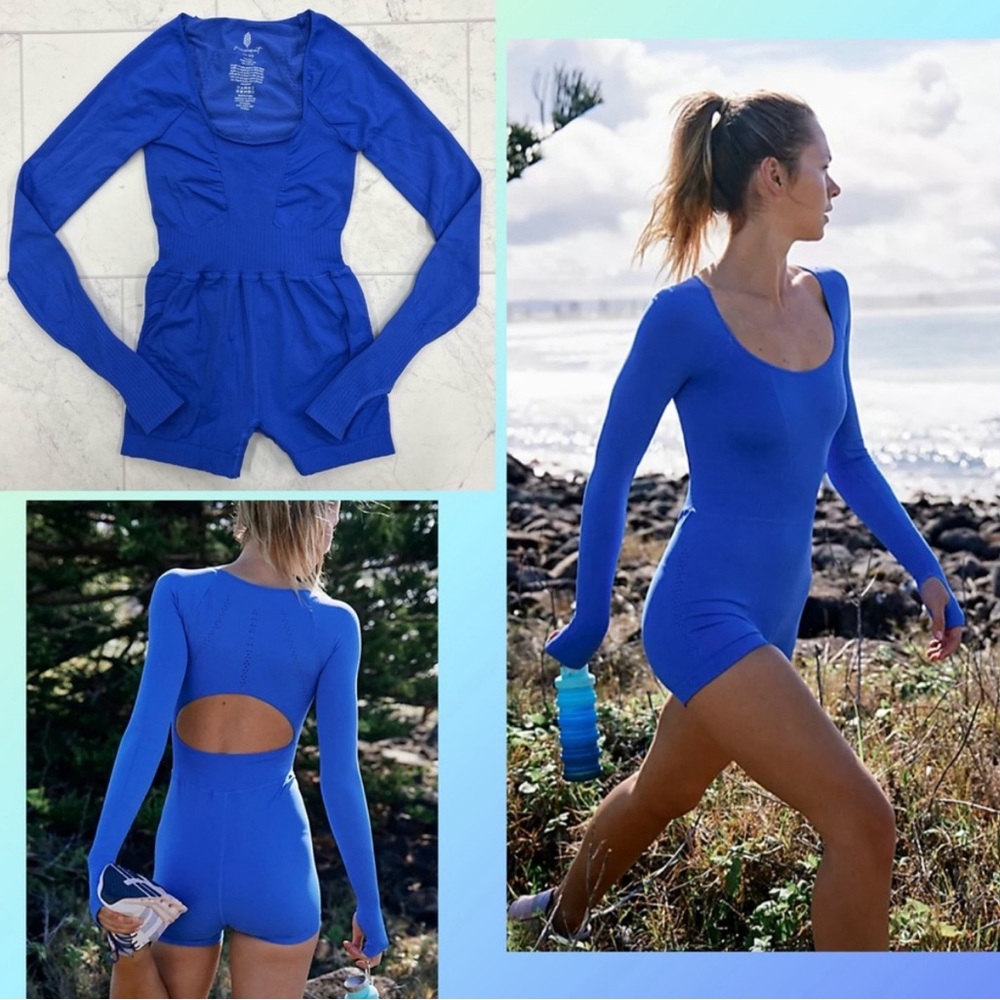 Free People | Good Karma Long Sleeve Runsie NWOT | Swim Club